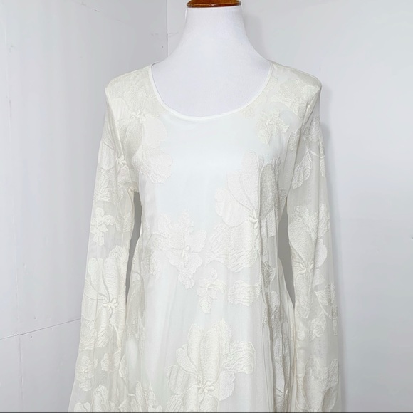 SOLD-Free People High Low Lace Backless Mini Dress - Picture 2 of 10